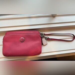 Pink Coach Clutch